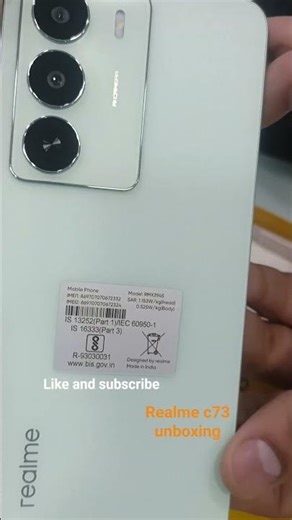 Realme c73 unboxing #realme mobile