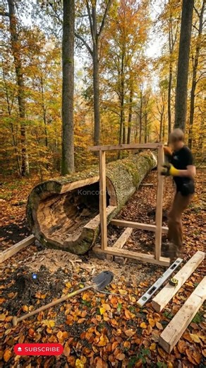 Hidden Cabin Inside Giant Tree