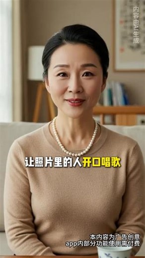 只需一张照片，AI自动生成超好听的真人唱歌视频，下载制作同款~