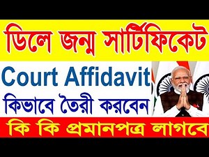 delay birth certificate court affidavit format