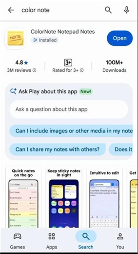 color note app download