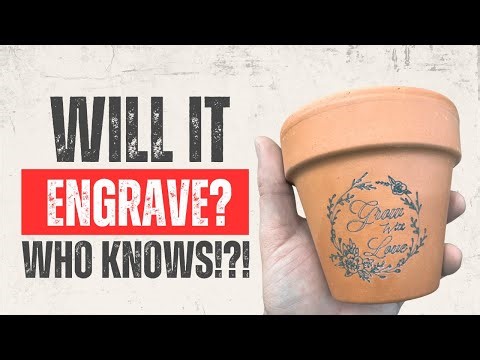 Laser Engraving Terracotta Pots: What Worked (Nova 24/60 Test + Settings)