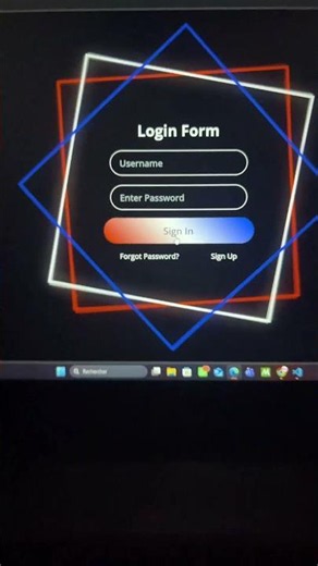 Animted Login Form HTML CSS JavaScript #coding