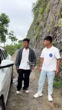 Can a car even drive on a one-sided bridge on such a steep slope?#trending #funny #automobile #movie