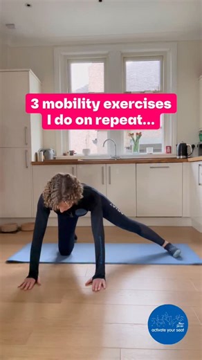 Improve your performance in the saddle in 2026⁣ ⁣ ⁣Step 9 - Mobility drills⁣ ⁣ ⁣I have made it clear in the past that I am not a big fan of overly complicated mobility drills that push people into extreme ranges of movement. Mobility should be short and simple, and used as an adjunct to your strengthening work.⁣ ⁣ We know that static stretches are not that effective at improving muscle length or changing joint range of movement.⁣ ⁣ Improving muscle strength into a lengthened position (eccentric 