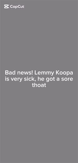 Bad news Lemmy Koopa is very sick, he got a sore throat @LemmyandFriendsShow