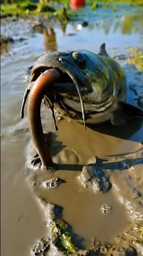 Wild Fishing Scene | Big Fish Searching for Food