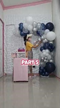 PART 5 DIY blue balloon decor for graduation or birthday party #diyballoon #balloondecor #balloon