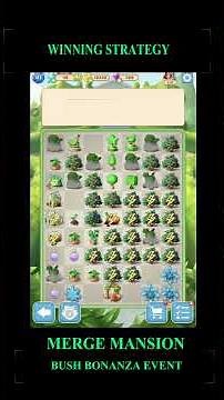 Merge Mansion - Bush Bonanza Event - Winning Strategy Explained - CaroGamesNL