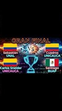 Ni Perú, ni México, Colombia CAMPEÓN del Torneo Internacional de Cálculo #matematicas