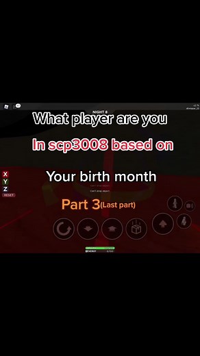 Identifying Your Player Type in SCP-3008 by Birth Month