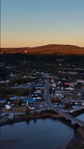 Alma, New Brunswick Drone 4K | Bay of Fundy Sunset | World's Highest Tides