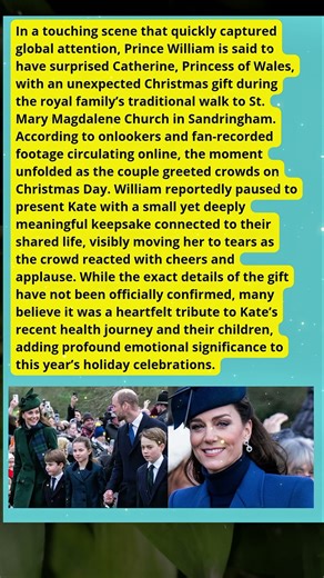 Prince William’s Emotional Christmas Surprise for Kate Moves Royal Fans Worldwide #princesscatherine