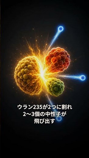 なぜ1個の中性子で都市が消えるのか——核分裂連鎖反応の正体｜30秒物理