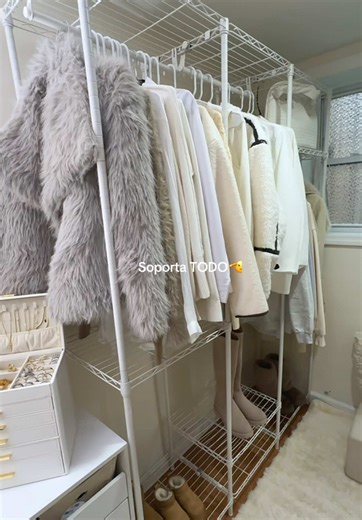 Transforma cualquier espacio en un closet PRO🤍 #closetorganization #storagesolutions #apartmentliving #homeessentials #HomeOrganization