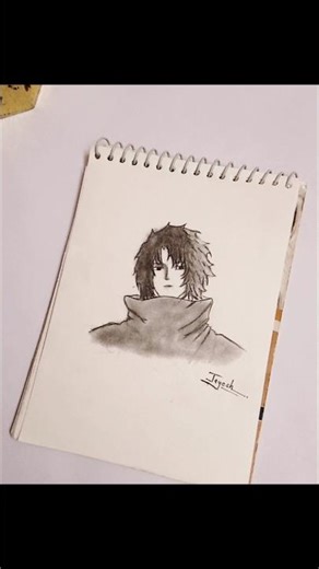 Sketching realistic SASUKE UCHIHA#drawing #art