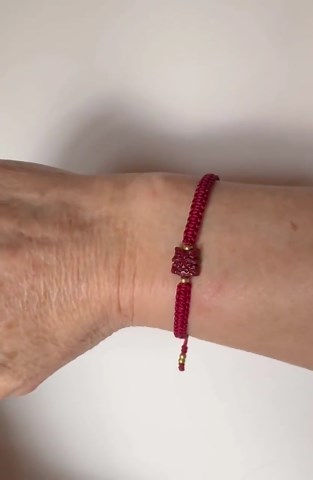 Red String Chinese Dragon Symbol Hand Woven Bracelet - Etsy