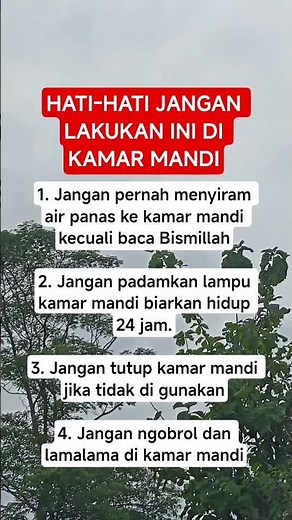 Jangan melakukan hal ini dikamar mandi#nasehat#katahatimotivasi#trendingshorts#viralshorts