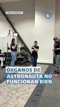 Astronauta de Artemis II sufre estragos de la gravedad cero #shorts