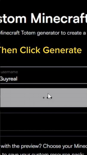 How To Get Your Own Custom Totem In Minecraft😎 #tutorial #dance #gaming #art #foryou (outdated)