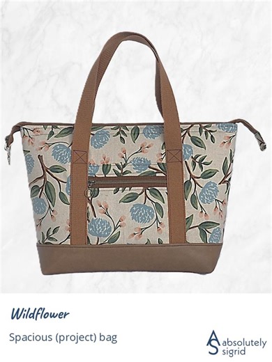 Spacious Knitting & Sewing Project Bag | Structured Frame Option | PDF Sewing Pattern - Etsy