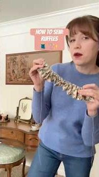 How to sew perfect ruffles…🧵🪡✨ #sewing #sewingtutorial #diy