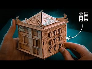 What is hidden inside the house of the dragon? | Stunning wooden puzzle