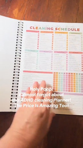 This ADHD cleaning planner had been a life saver! Works so well with my brain. #cleaningtiktok #cleaninghacks #cleaningplanner #adhdcleaning #cleaningtips | The Bubbly Chicks