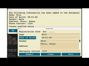 How to develop a database using python - Creating SQLite database #pysimplegui #python - #6