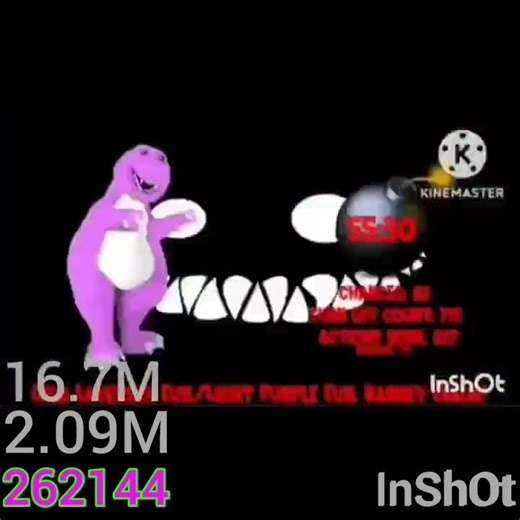 barney error 6.5 the entire version on 16.7Mx speed.