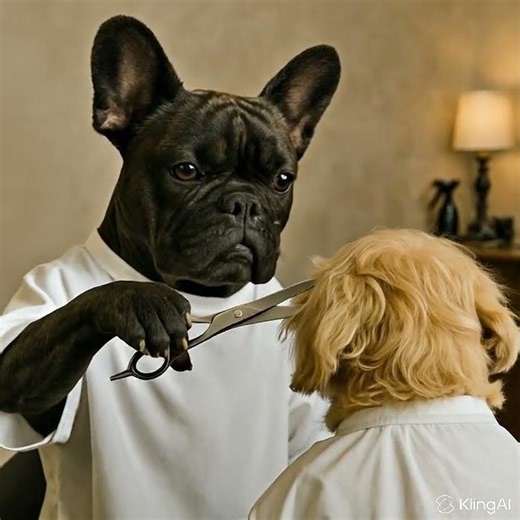 💇‍♂️ The Frenchie Barber: A Furry Fresh Cut