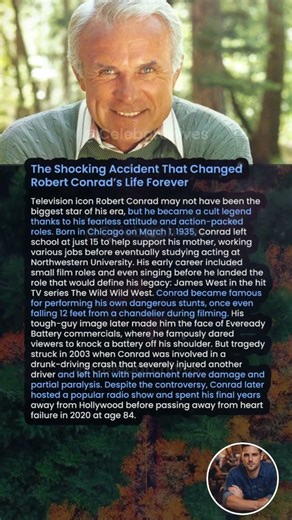 The Shocking Accident That Changed Robert Conrad’s Life Forever #shorts