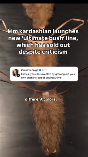 Kim Kardashian has launched new ‘ultimate bush line’ which has sparked both controversy and sales… #merkin #skims #kardash #trendingreelsvideo❤️ #entertainmentnews | Cheezburger