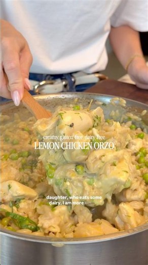 GF DF LEMON CHICKEN ORZO✨