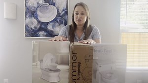 2-in-1 Toddler Potty Training Toilet - Larger Potty Chair & Detachable Training Seat for Boys & Girls Ages 1-3 with Flushing Sound, Wipes Storage, Toilet Paper Holder - Pink