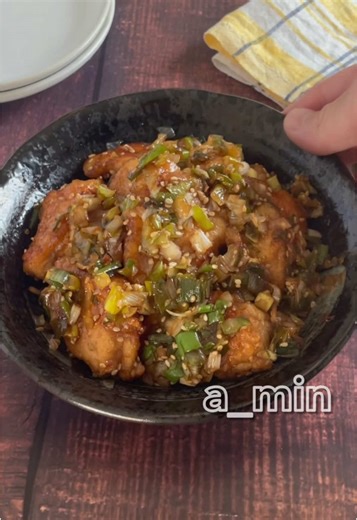 鶏むね肉を使った甘酢ネギチキンのレシピ