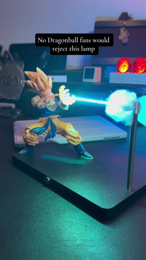 No dragonball fans would reject this lamp #dragonball #goku #nightlamp #giftguide #homedecor