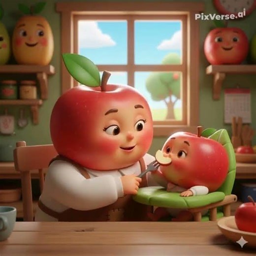 An apple a day keeps the doctor away#apple #mother #ai #ai video