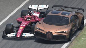 Ferrari F1 2025 vs Bugatti Chiron Pur Sport at Monza #fblifestyle | Carluxius