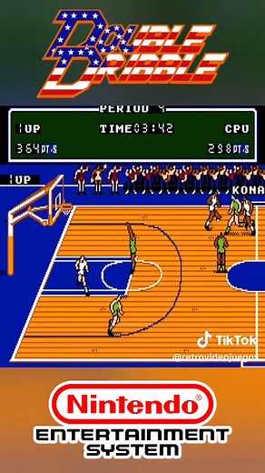 Double Dribble on NES - Nintendo Entertainment System #nes #doubledribble #retrogaming #retrovideojuegos #creatorsearchinsights