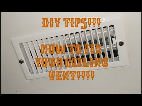 DIY TIPS!!!! HOW TO FIX YOUR CEILING VENT IF IT WONT STAY IN PLACE!!!!
