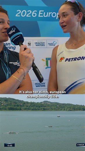 🎙️ “We have two strong women and the boat can just go faster and faster.” #EuropeanRowingChamps