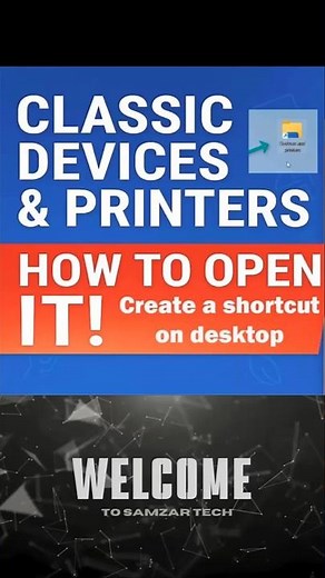 How to Open Classic Devices and Printers panel in Windows 10/11
