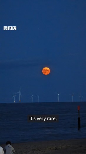 Wow! Last night's moon looked amazing! #moon #bluemoon #supermoon | BBC Yorkshire