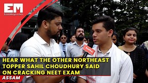 16 reactions | #Assam | Sahil Nawaz Choudhury, a student of the National Public School in Guwahati, scored 695 marks in this year's National Eligibility cum Entrance Test exam, the joint highest in Northeast India. Although the topper has mostly shied away from the limelight, EastMojo's Rajorshi Sahariah caught up with Sahil for a quick interview as his school held a felicitation ceremony to commemorate the achievement. #EastStory #NortheastIndia | EastMojo | Facebook