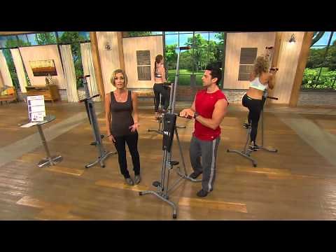 MaxiClimber Full Body Workout Calorie Burning Fitness Machine with Kerstin Lindquist
