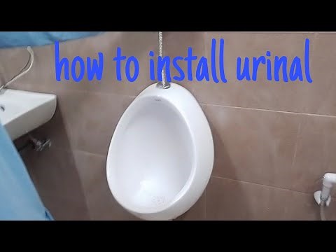 how to install urinal