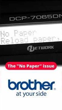 Brother Printer: The No Paper Error #obsolescence #DIY #repair