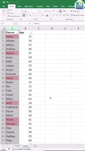 How to check duplicate values in Excel