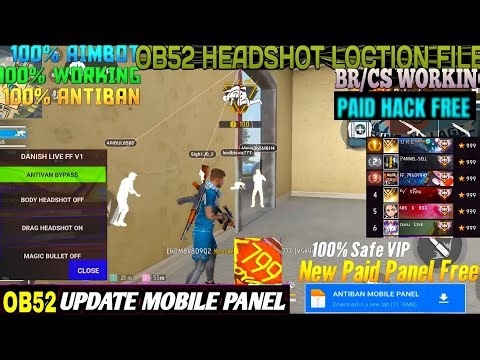 OB52 HACK ✅ Free Fire Headshot Hack Free fire Mod Menu Apk Autokill + fly Hack FF Panel Hack 2026 ❤️